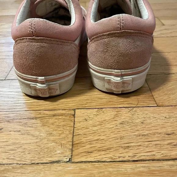 Vans Pink and White Athletic Shoes Womens 7.5 - Picture 8 of 11